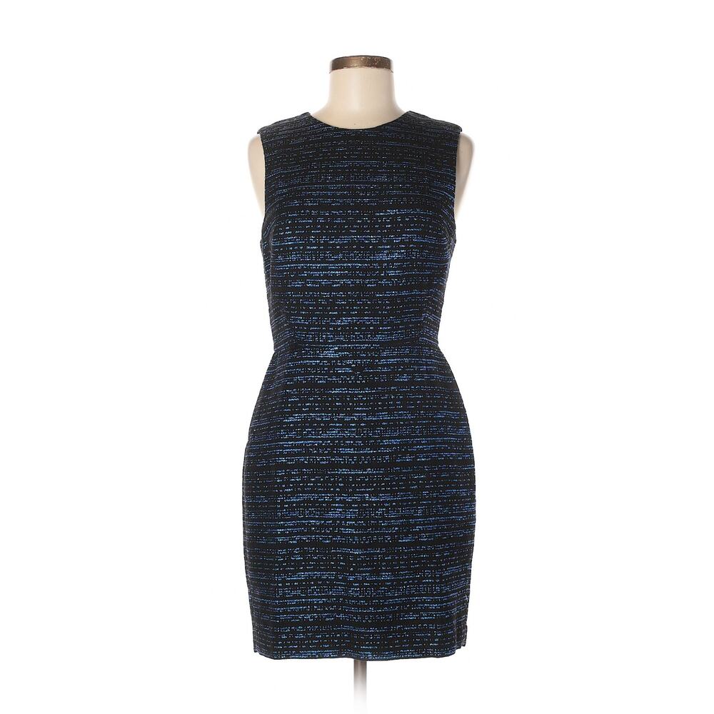 3.1 PHILIP LIM Black & Blue Glittery Sleeveless Cocktail Dress - Size 6